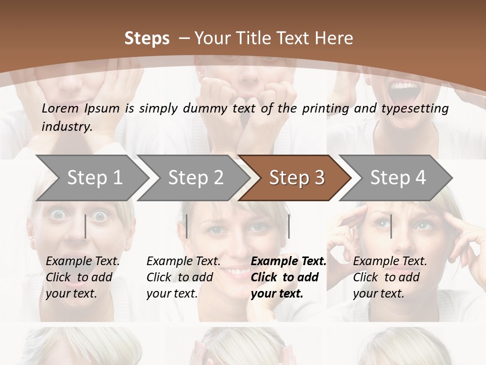 Rudeness Female Business PowerPoint Template