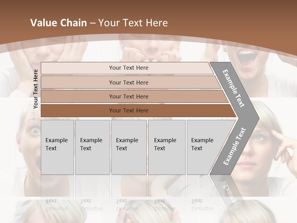 Rudeness Female Business PowerPoint Template