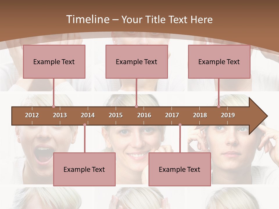 Rudeness Female Business PowerPoint Template