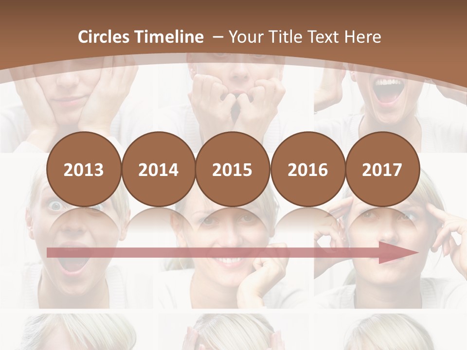 Rudeness Female Business PowerPoint Template