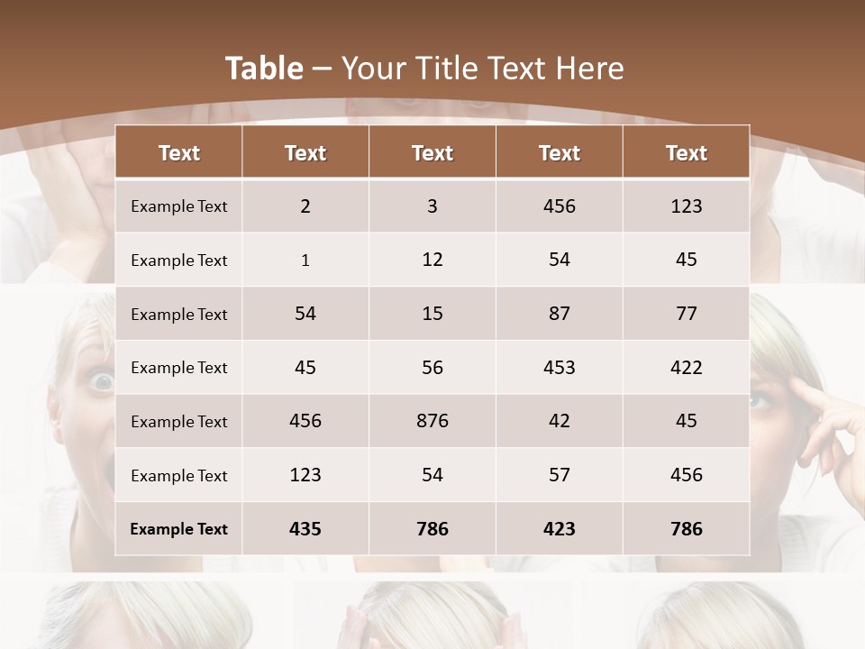Rudeness Female Business PowerPoint Template