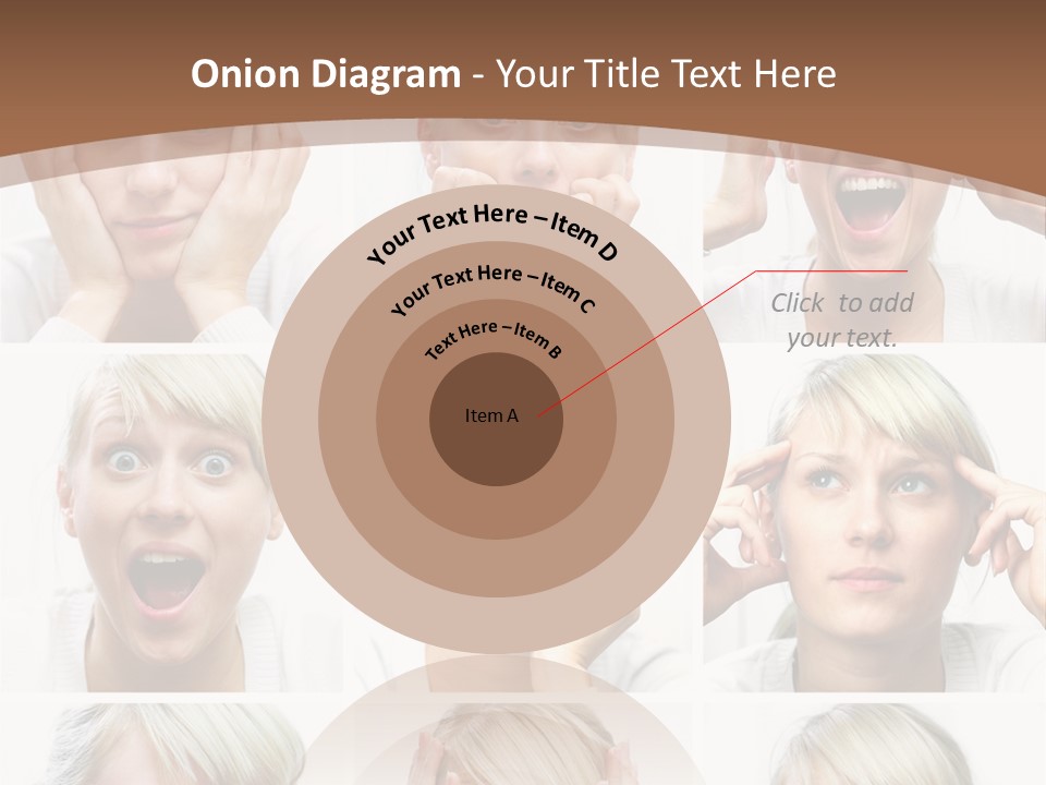 Rudeness Female Business PowerPoint Template