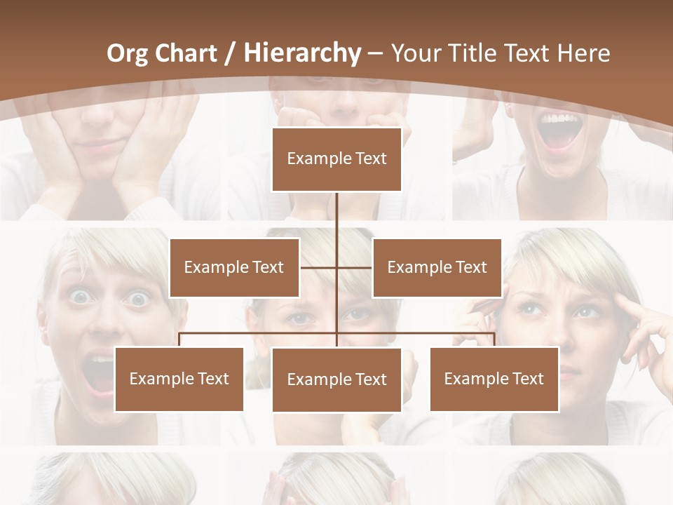 Rudeness Female Business PowerPoint Template