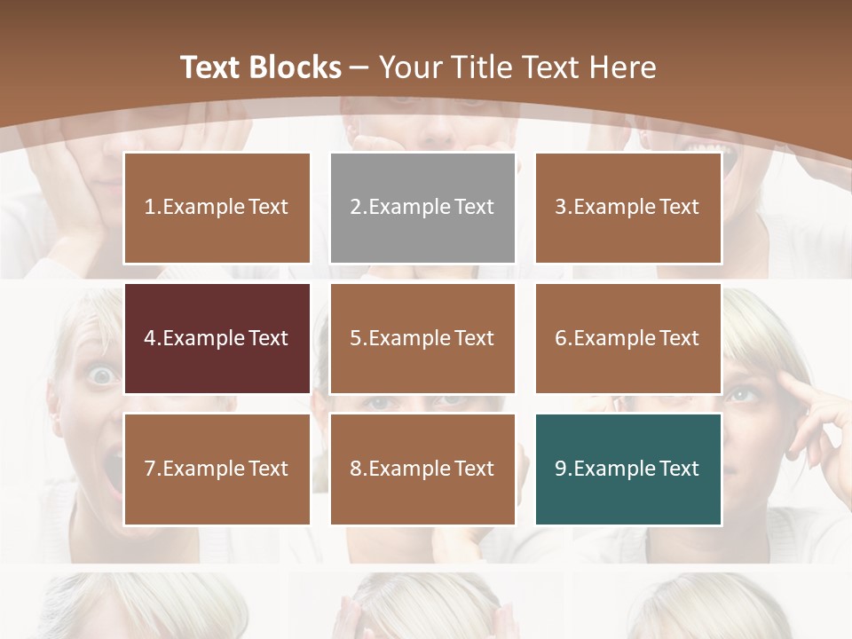 Rudeness Female Business PowerPoint Template