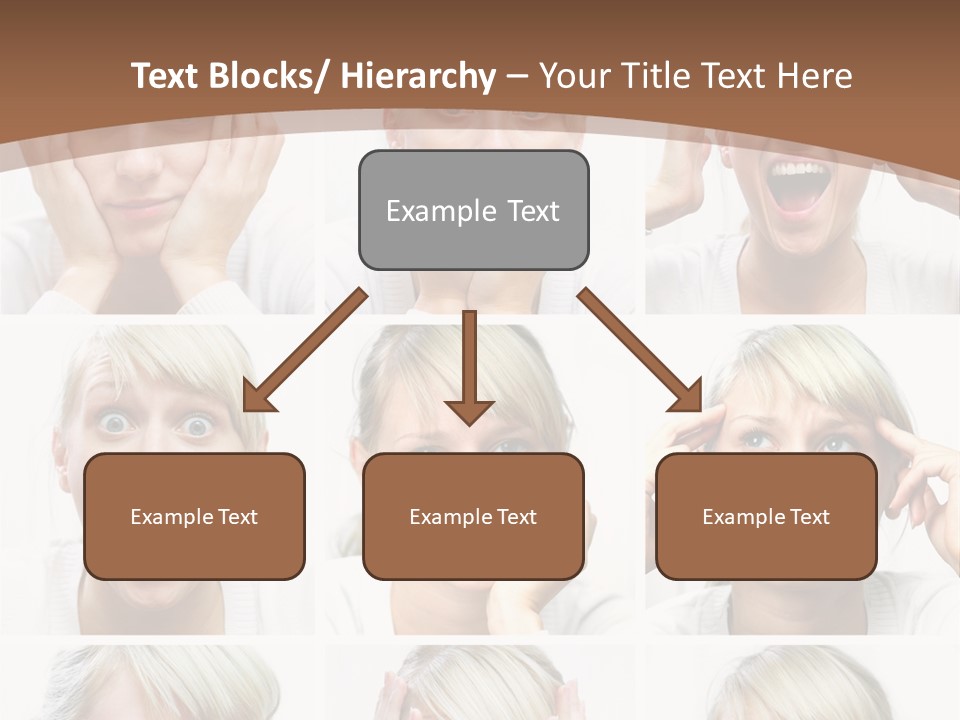 Rudeness Female Business PowerPoint Template