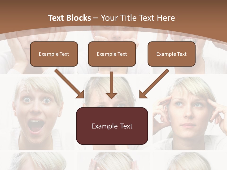 Rudeness Female Business PowerPoint Template