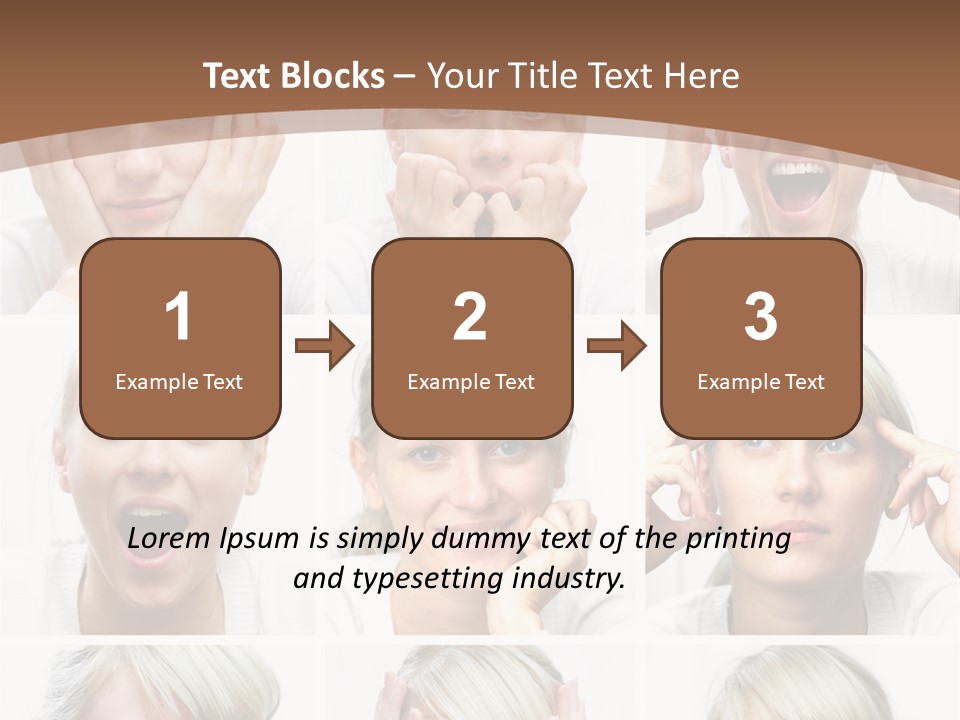 Rudeness Female Business PowerPoint Template