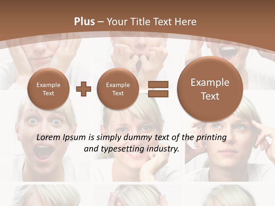 Rudeness Female Business PowerPoint Template