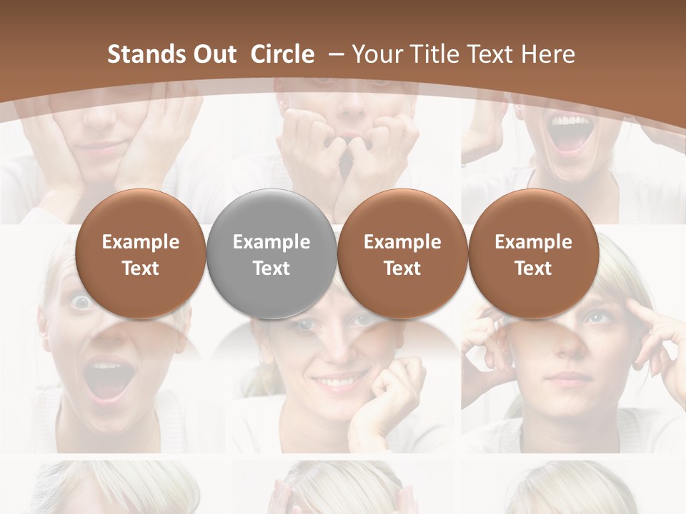 Rudeness Female Business PowerPoint Template