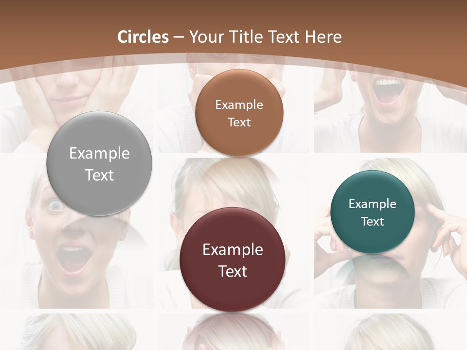 Rudeness Female Business PowerPoint Template