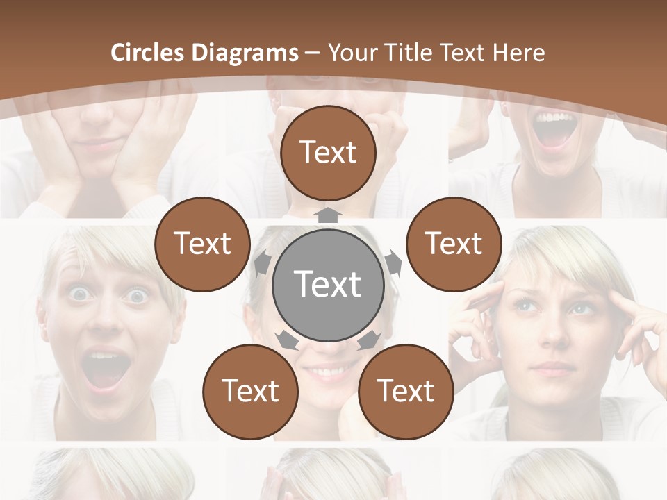 Rudeness Female Business PowerPoint Template