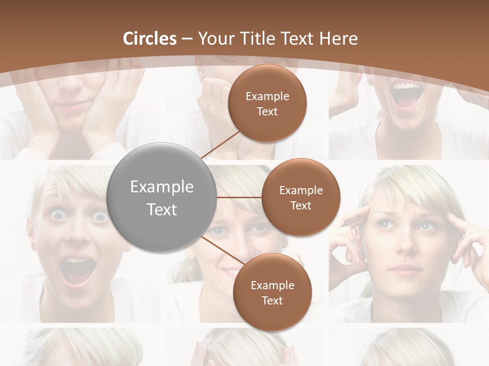 Rudeness Female Business PowerPoint Template