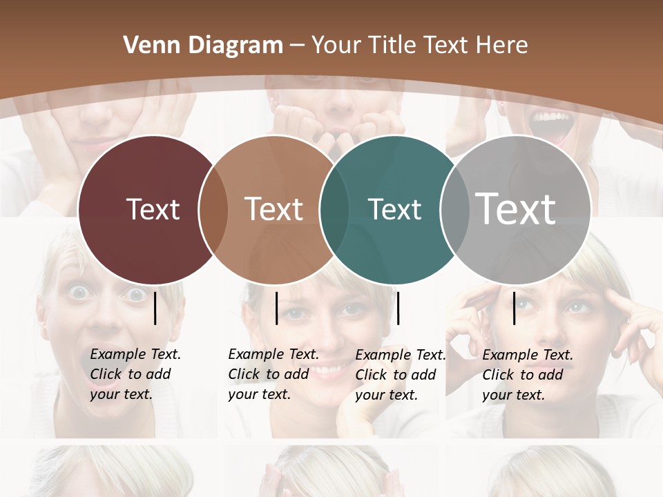 Rudeness Female Business PowerPoint Template