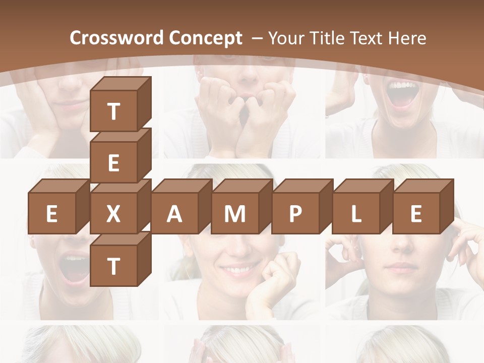 Rudeness Female Business PowerPoint Template