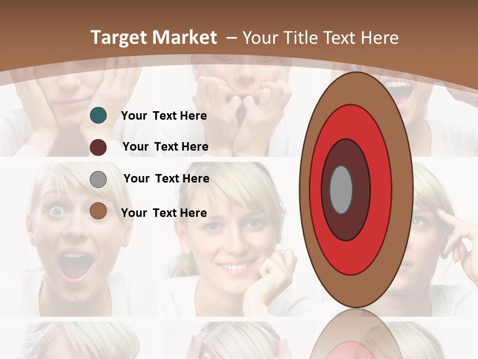 Rudeness Female Business PowerPoint Template