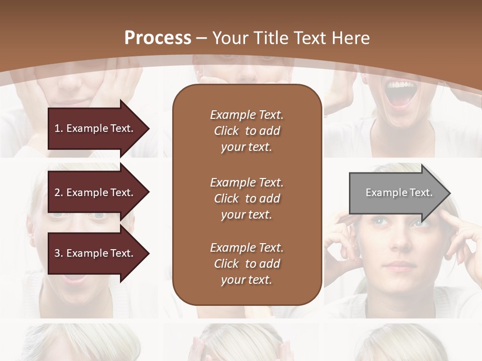 Rudeness Female Business PowerPoint Template