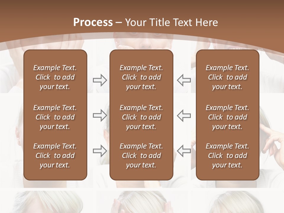 Rudeness Female Business PowerPoint Template