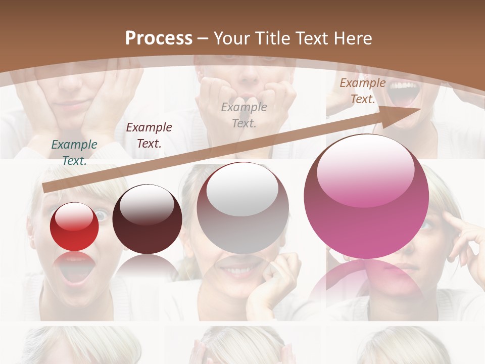 Rudeness Female Business PowerPoint Template