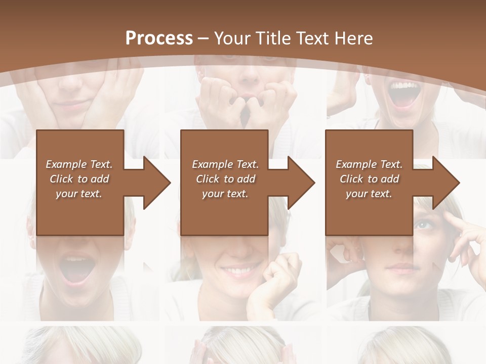 Rudeness Female Business PowerPoint Template