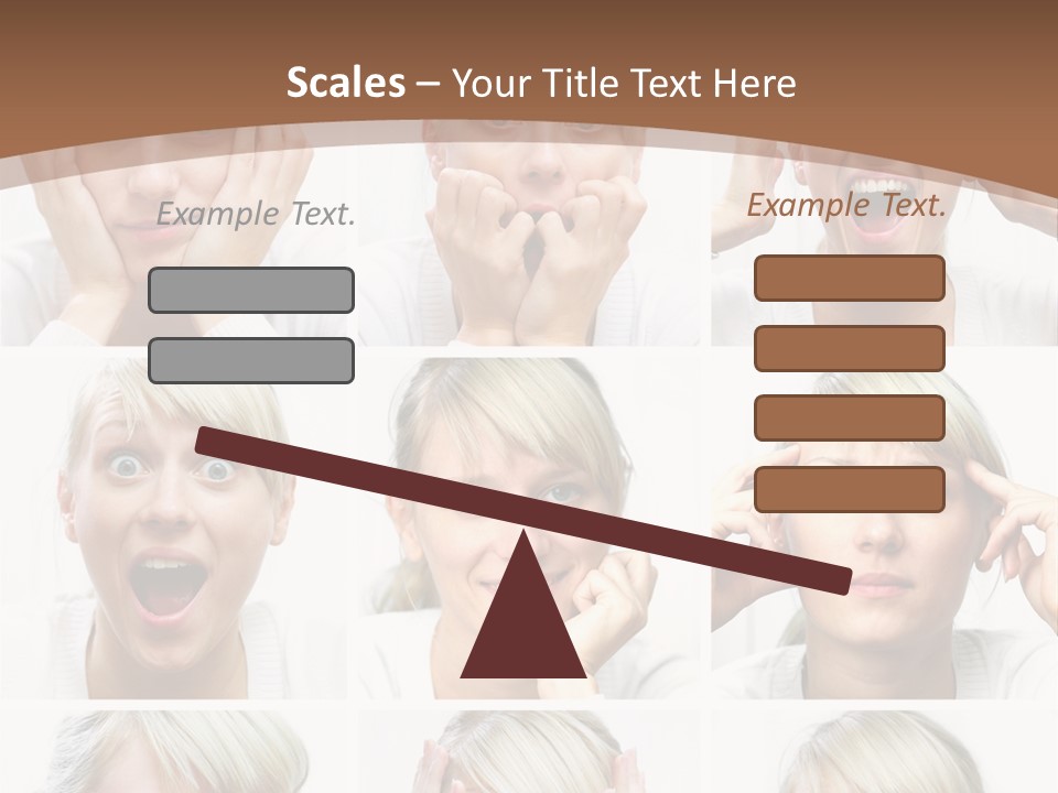 Rudeness Female Business PowerPoint Template