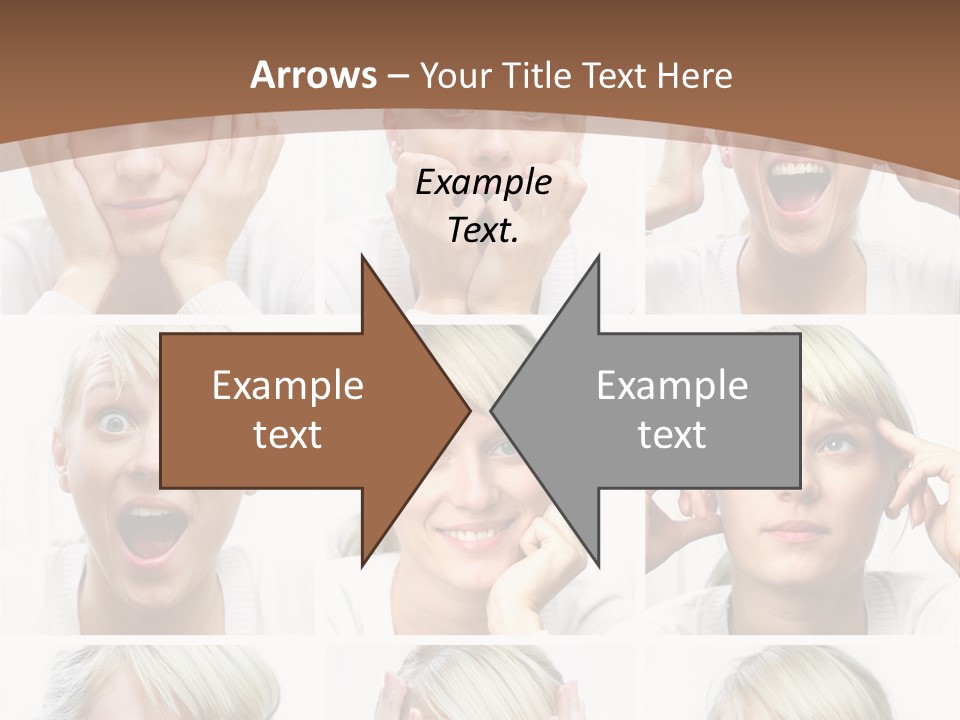 Rudeness Female Business PowerPoint Template