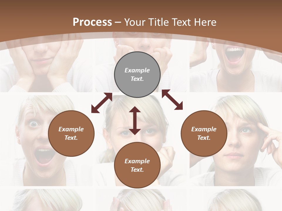 Rudeness Female Business PowerPoint Template