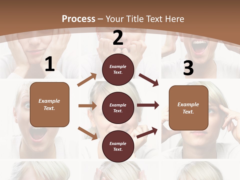 Rudeness Female Business PowerPoint Template