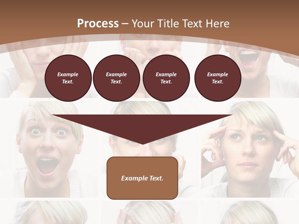 Rudeness Female Business PowerPoint Template