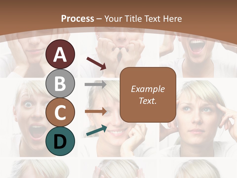 Rudeness Female Business PowerPoint Template