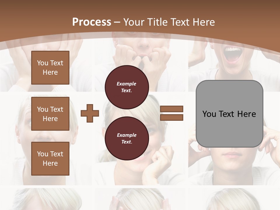 Rudeness Female Business PowerPoint Template