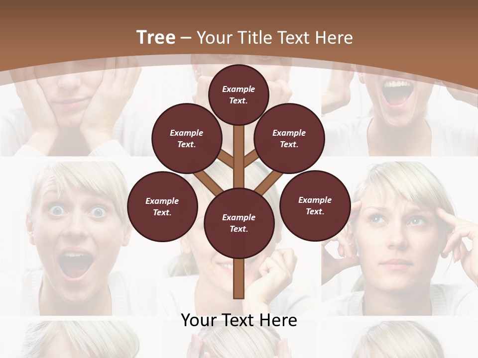 Rudeness Female Business PowerPoint Template