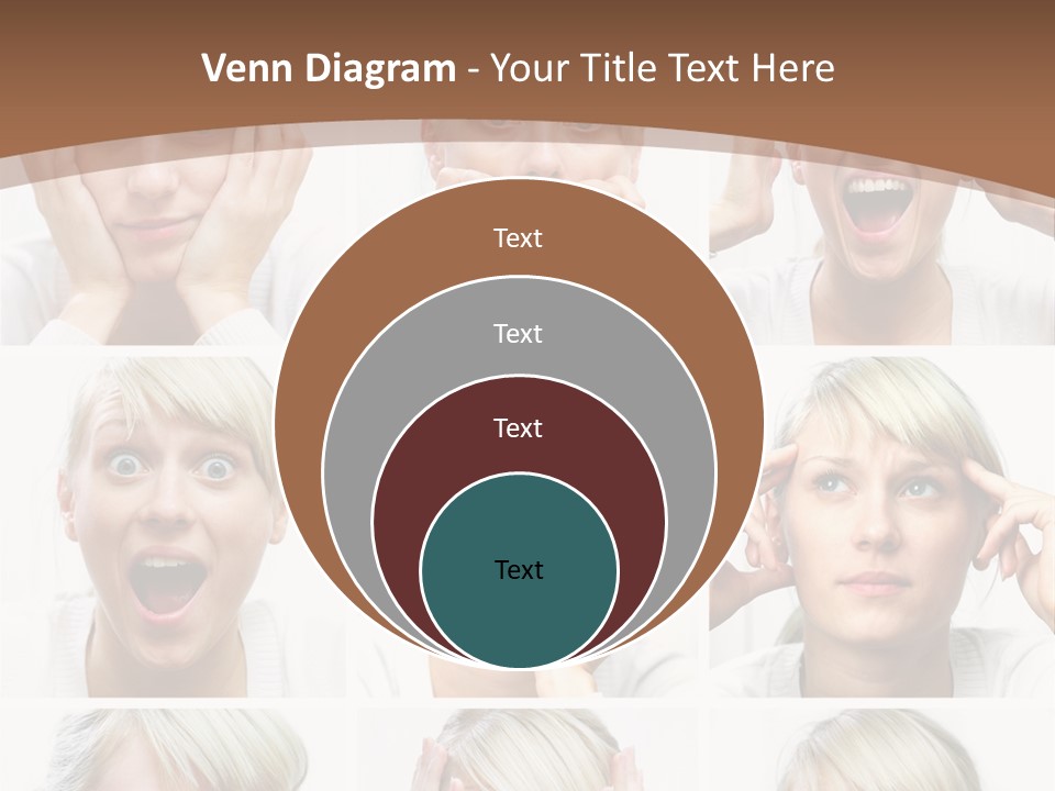 Rudeness Female Business PowerPoint Template