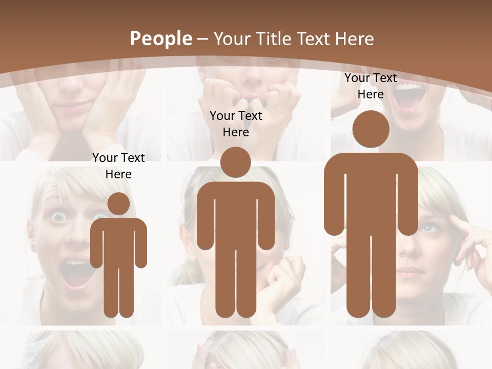 Rudeness Female Business PowerPoint Template