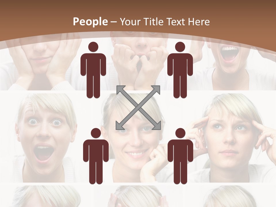 Rudeness Female Business PowerPoint Template