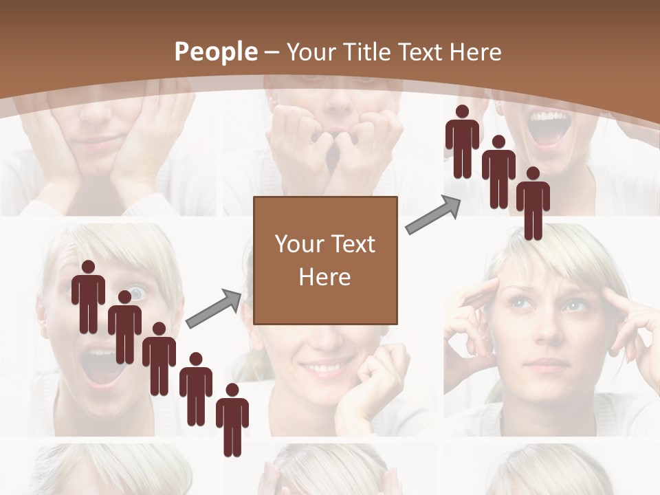 Rudeness Female Business PowerPoint Template