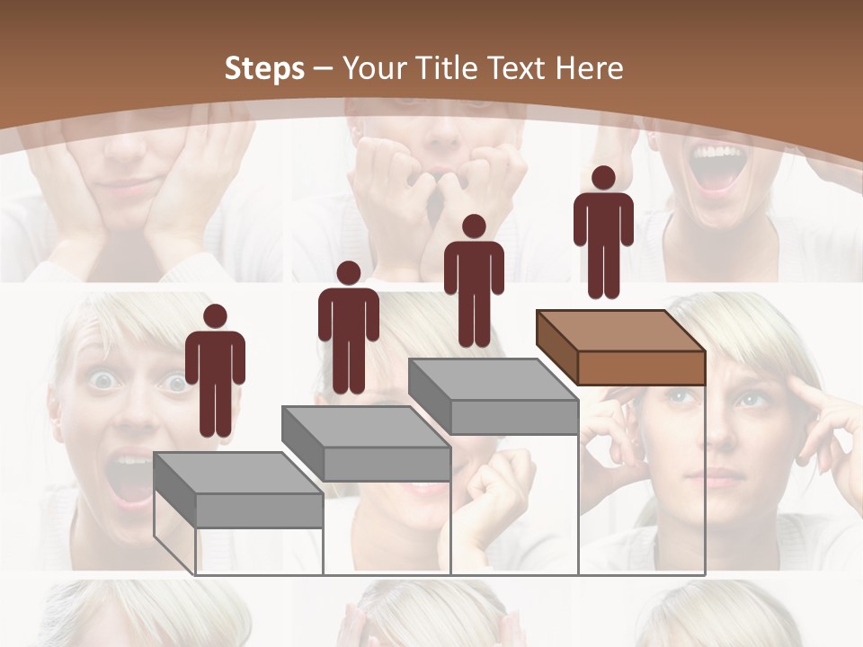 Rudeness Female Business PowerPoint Template
