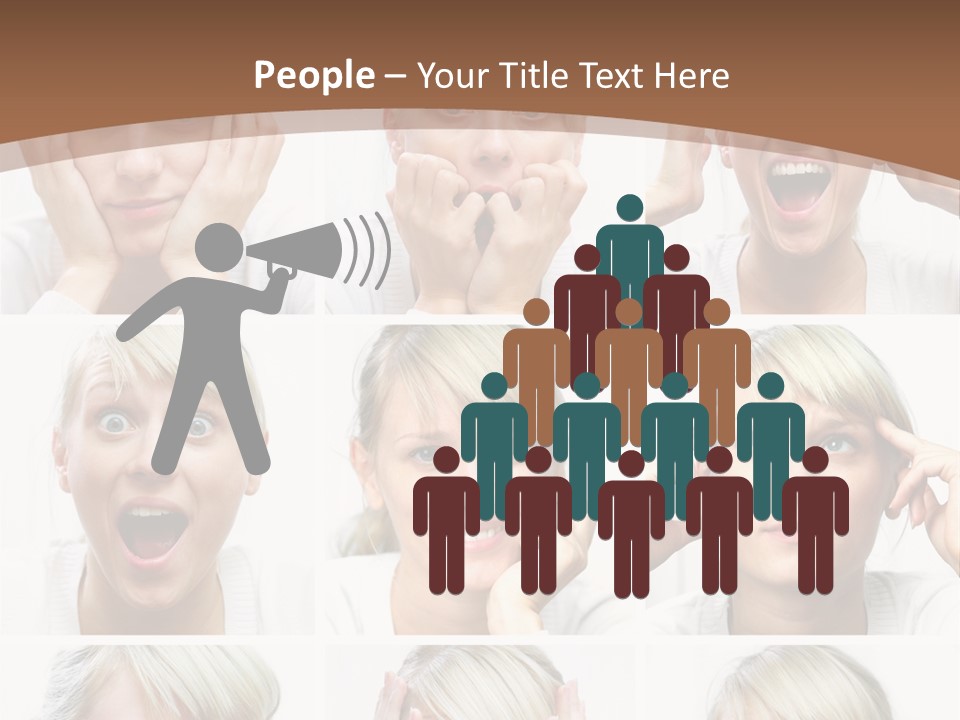 Rudeness Female Business PowerPoint Template