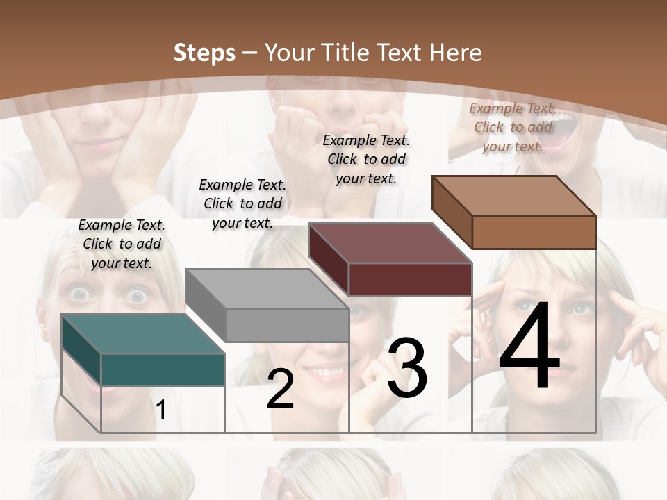 Rudeness Female Business PowerPoint Template