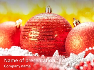 Decor December Bauble PowerPoint Template