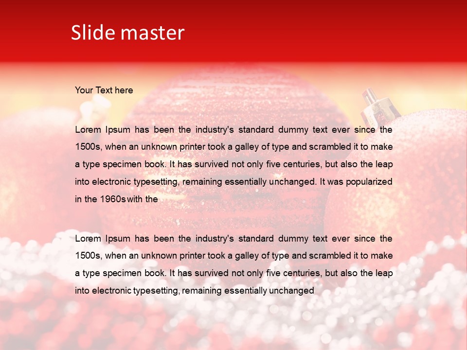 Decor December Bauble PowerPoint Template