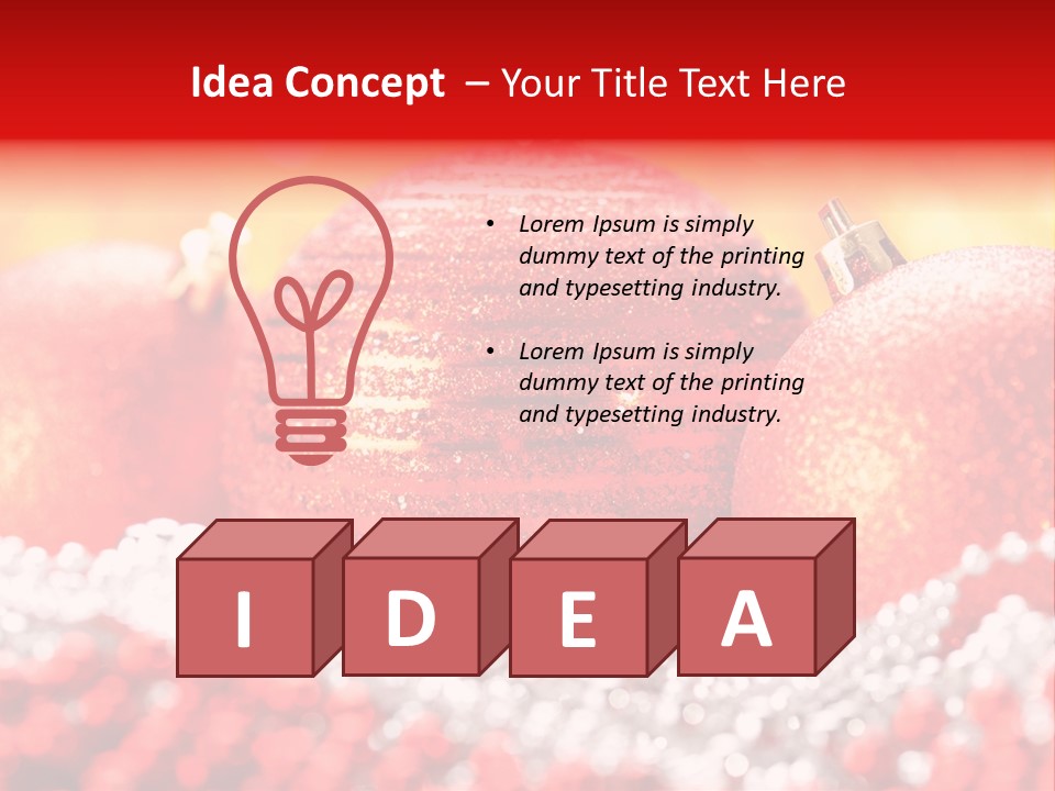 Decor December Bauble PowerPoint Template