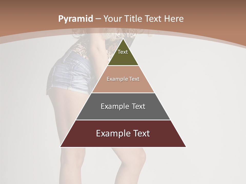 Female White Standing PowerPoint Template