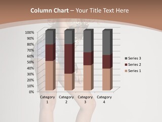 Female White Standing PowerPoint Template