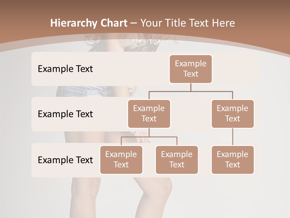 Female White Standing PowerPoint Template