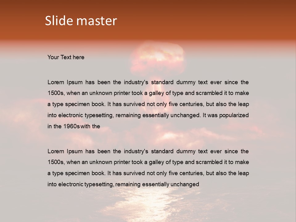 Power Weapon Test PowerPoint Template