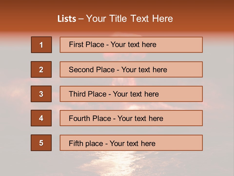 Power Weapon Test PowerPoint Template