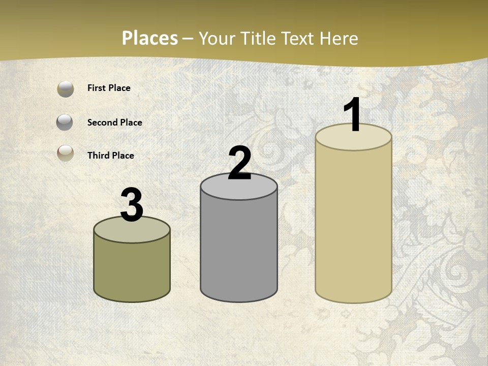 Room Character Chair PowerPoint Template