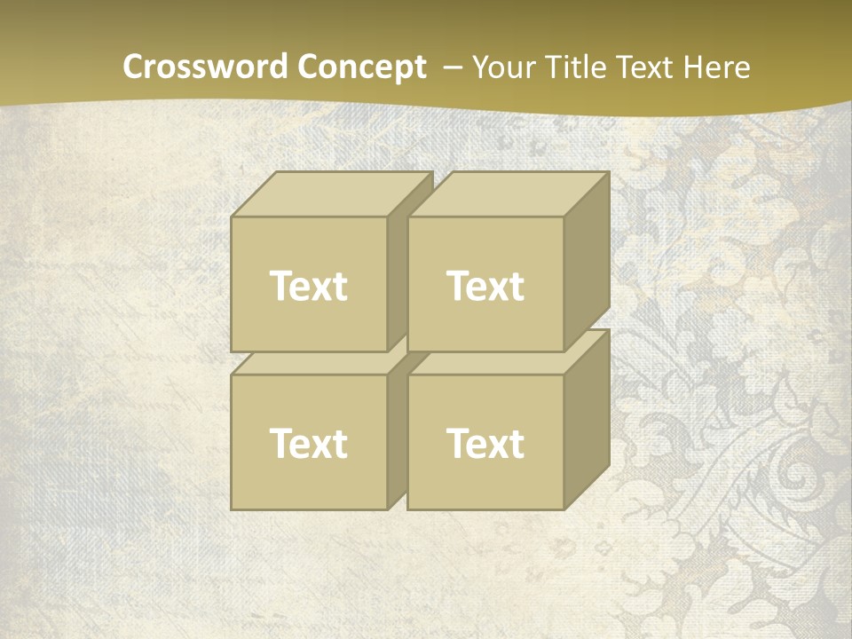 Room Character Chair PowerPoint Template
