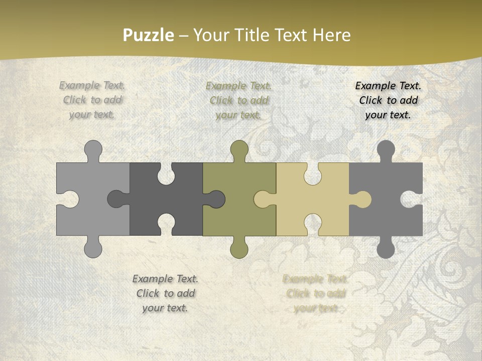 Room Character Chair PowerPoint Template