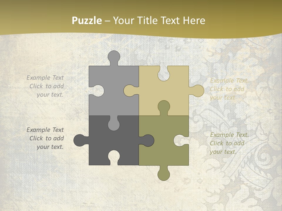 Room Character Chair PowerPoint Template